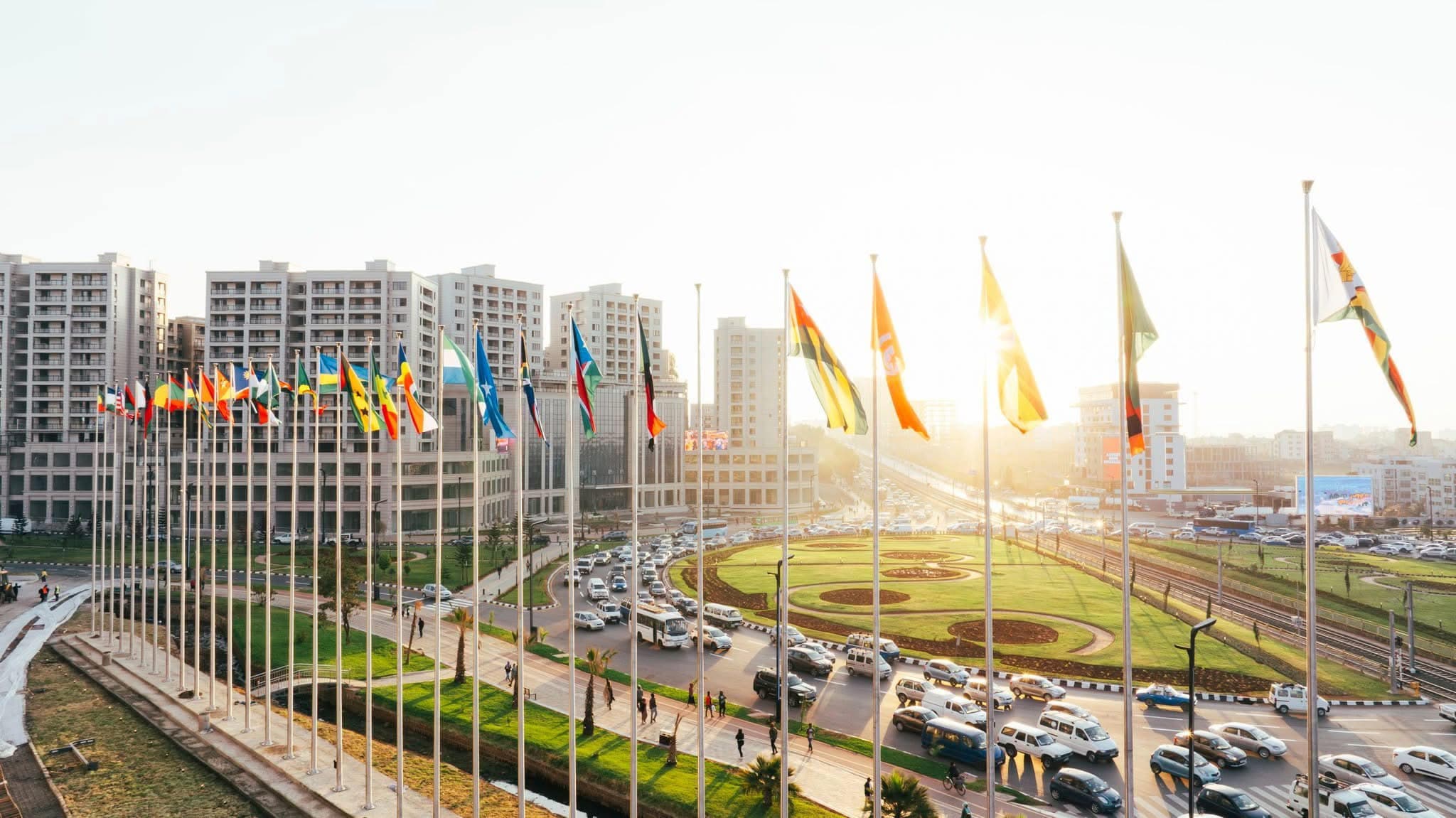Addis Ababa city aerial view